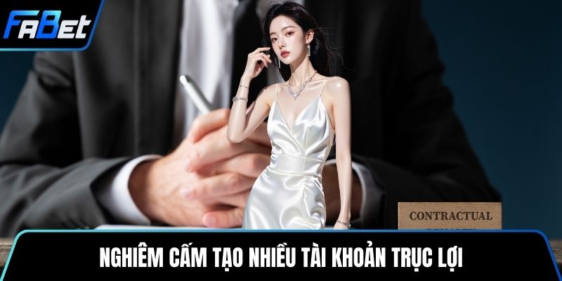 Nghiêm cấm tạo nhiều tài khoản trục lợi